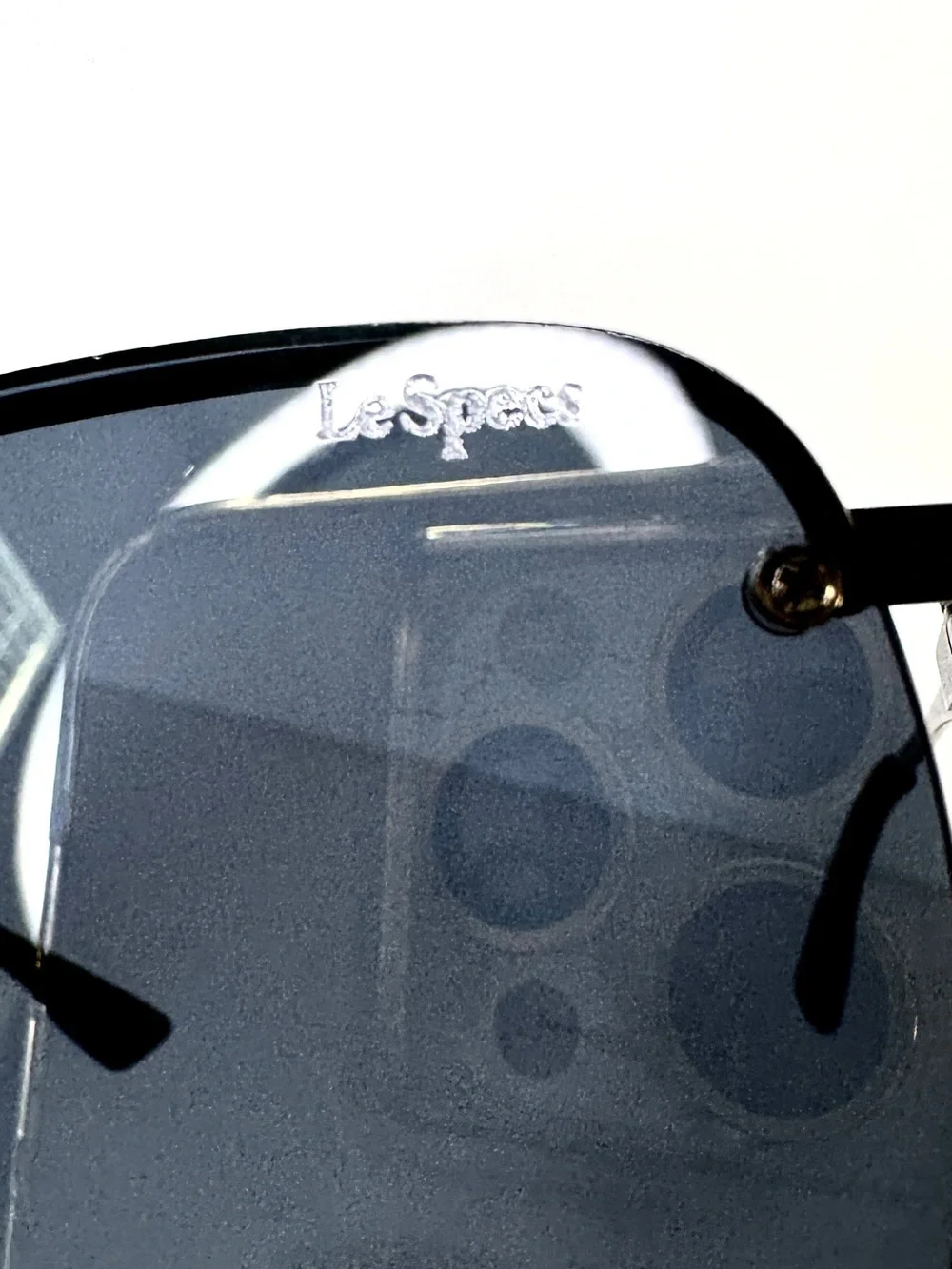 LE SPECS The Prince Matte Black Smoke Mono Sunglasses